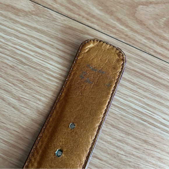 Brown Leather Aztec Southwestern Belt 36” - Picture 10 of 10